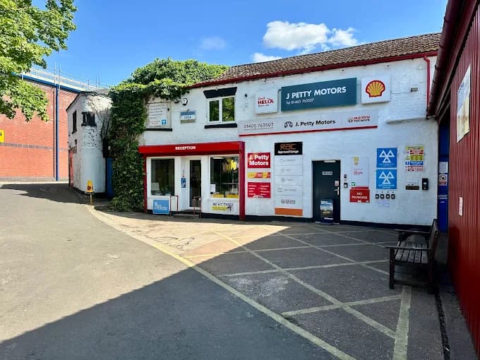 Mechanic working on a car